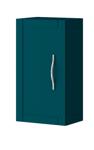 Шкафчик подвесной с одной распашной дверцей, реверсивный Cezares Tiffany 300х200х550, Blu Petrolio (54959)