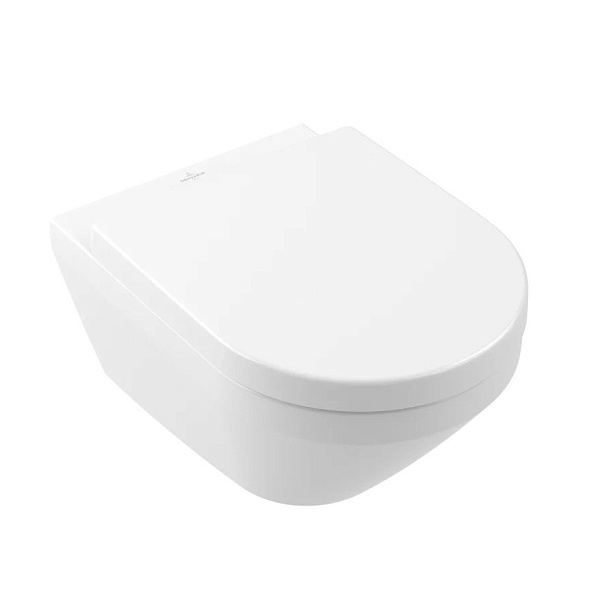 Унитаз подвесной с сиденьем Villeroy & Boch Architectura TwistFlush, Альпийский белый (4694CL01)