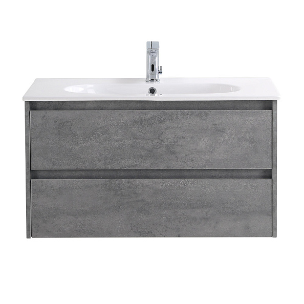 База под раковину подвесная BelBagno Kraft 1000х500х460 мм, Cemento Grigio (KRAFT-1000-2C-SO-CG)