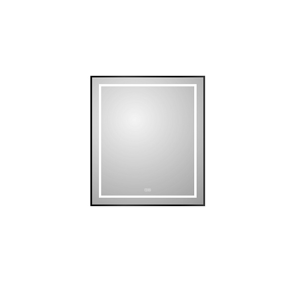 Зеркало в алюминиевой раме со встроенным светильником, и подогревом BelBagno Kraft 700 х 32 х 800 (SPC-KRAFT-700-800-LED-TCH-WARM-NERO)