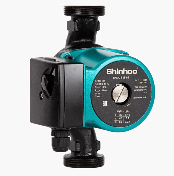Циркуляционный насос Shinhoo Basic S 25-6S 180 1x230V (71211002)