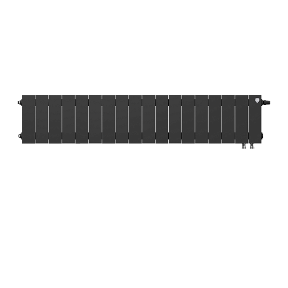 Биметаллический радиатор Royal Thermo PianoForte 200 Noir Sable VDR 18 секций с нижним подключением