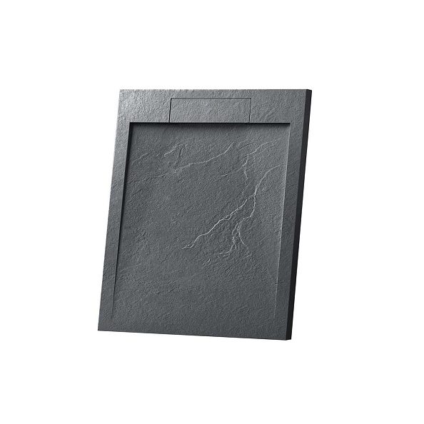 Поддон для душа из искусственного камня Vincea (VST-4SRL9090A), 900х900х25 мм, антрацит