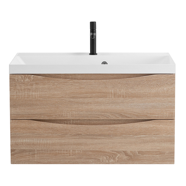 База под раковину подвесная BelBagno Marino 800х500х450 мм, Rovere Bianco (MARINO-800-2C-SO-WO-P)