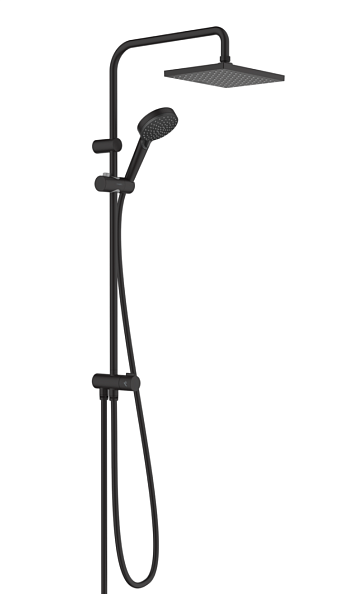 Душевая система HANSGROHE Vernis Shape Showerpipe 230 1jet Reno Матовый чёрный (26282670)