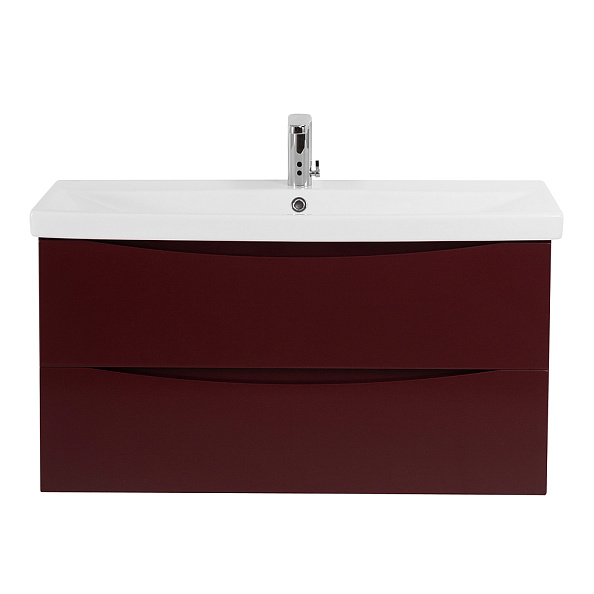 База под раковину подвесная BelBagno Marino-Cer 964х500х438 мм, Bordo Lucido (MARINO-CER-1000-2C-SO-BRDL-P)