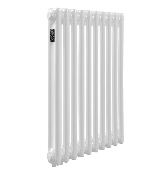 Стальной трубчатый радиатор Kohr Heim 2057 18 секций белый H01 с нижним подключением