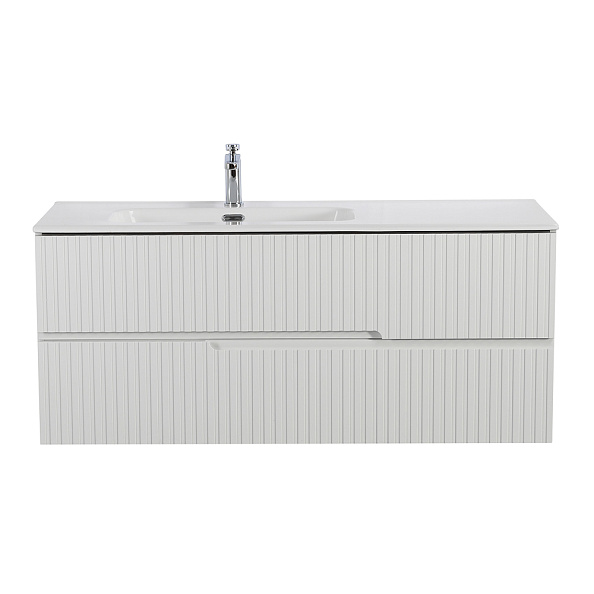 База под раковину подвесная Cezares Duet-N 1200х457х500, Bianco Lucido (DUET-N-1200-2C-SO-BL-L)