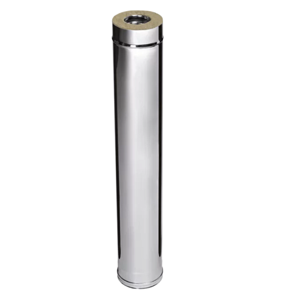 Труба-сэндвич 1,0м Ferrum AUSTENITE 30-50 (304/0,8мм + нерж.) Ф115х200