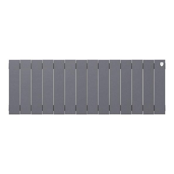 Биметаллический радиатор Royal Thermo PianoForte 300 Silver Satin 14 секций, боковое подключение