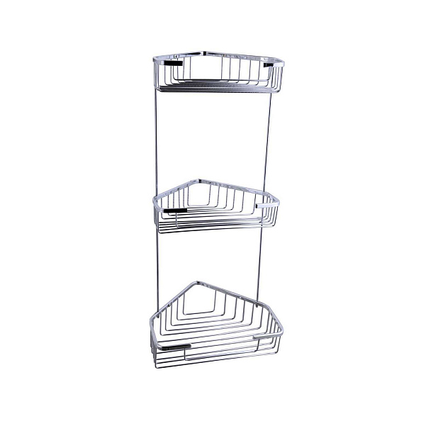 Полка FASHUN угловая трёхярусная песочная (A335-2)