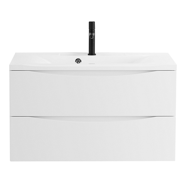 База под раковину подвесная BelBagno Marino 800х500х450 мм, Bianco Opaco (MARINO-800-2C-SO-BO-P)