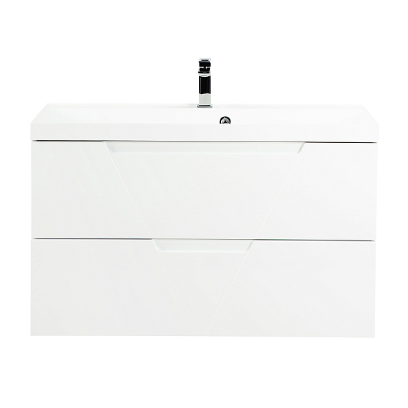 База под раковину подвесная BelBagno Vittoria 1000х570х450 мм, Bianco Lucido (VITTORIA-1000-2C-SO-BL)