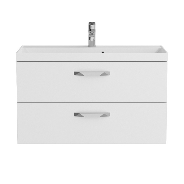 База под раковину подвесная BelBagno Aurora 896х500х445 мм, Bianco Lucido (AURORA-900-2C-SO-BL)