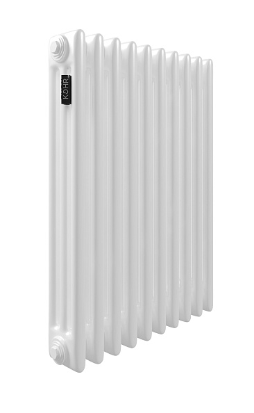 Стальной трубчатый радиатор Kohr Heim 3057 24 секции белый с боковым подключением 3/4