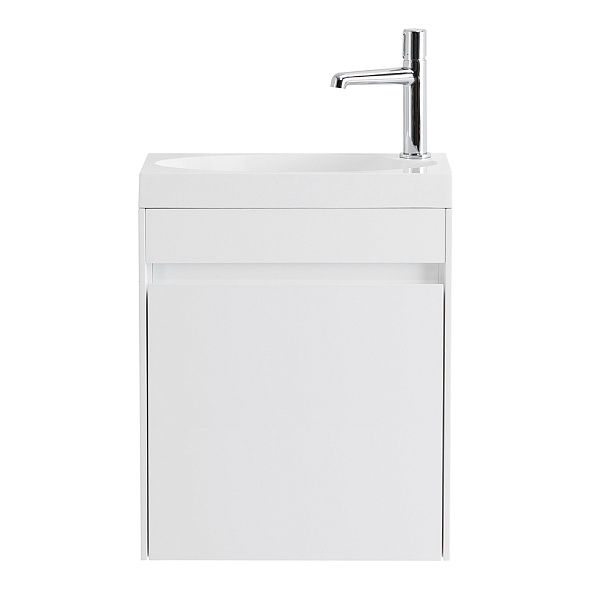 База под раковину подвесная BelBagno Pietra Mini 454х530х257 мм, Bianco Lucido (PIETRA MINI-460-1A-SO-BL-L)