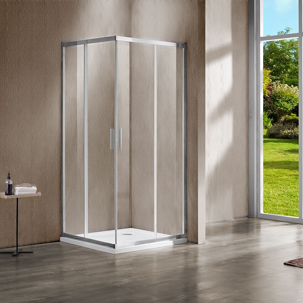 Душевой уголок Vincea Garda (VSS-1G800CL) 800х800 мм, хром, стекло прозрачное