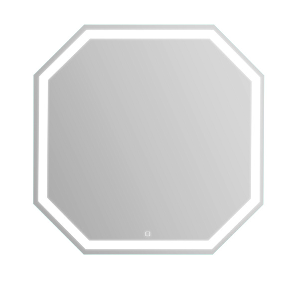 Зеркало с встроенным светильником и сенсорным выключателем BelBagno 800 х 30 х 800 (SPC-OTT-800-800-LED-TCH)