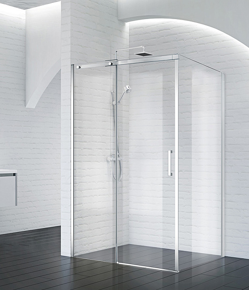 Душевой уголок BelBagno Acqua 100x80x195 см, прямоугольный, хром (ACQUA-AH-1-100/80-C-Cr)