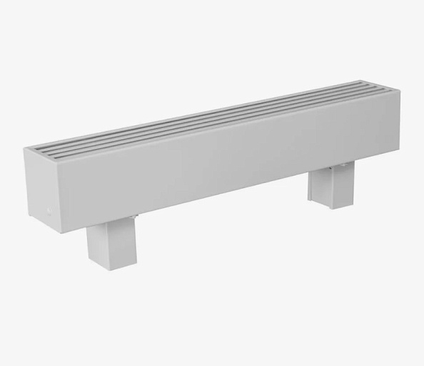 Конвектор КЗТО Элегант Мини 130x130x1200 мм напольный, нижнее подключение (2 теплообменника)