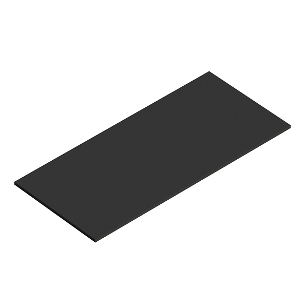 Вставка для подвесной металлической полки Cezares Cadro 557х257х16, Nero (CADRO-60/30-MENS-NERO)