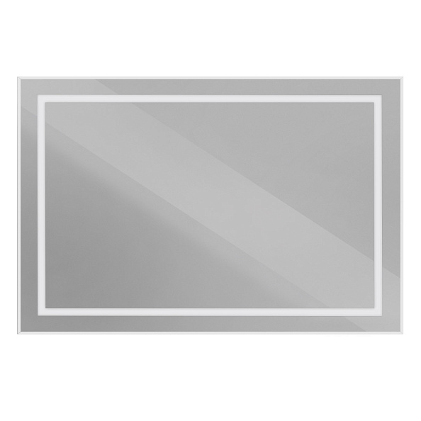 Зеркало в алюминиевой раме со встроенным светильником BelBagno Kraft 1200 х 32 х 800 (SPC-KRAFT-1200-800-SENS-AL)