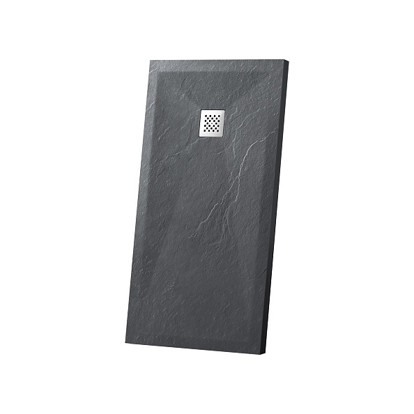 Поддон для душа из искусственного камня Vincea (VST-4SR8011A), 1100х800х25 мм, антрацит