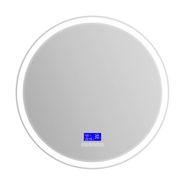 Зеркало с встроенным светильником, bluetooth, радио BelBagno 800 х 30 х 800 (SPC-RNG-800-LED-TCH-RAD)