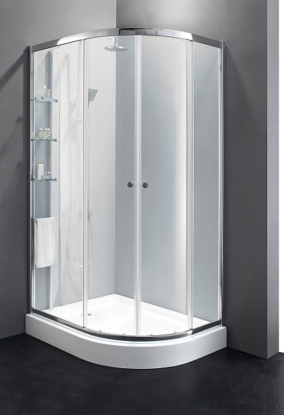 Душевой уголок Cezares Anima 120x100x200 см, прямоугольный асимметричный, хром (ANIMA-W-RH-2-120/100-P-Cr-L)