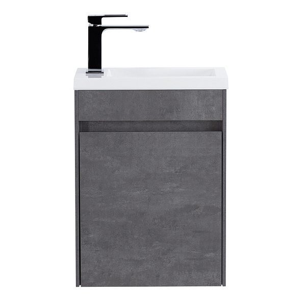 База под раковину подвесная BelBagno Pietra Mini 394х520х217 мм, Stucco Cemento (PIETRA MINI-400-1A-SO-SCM-R)