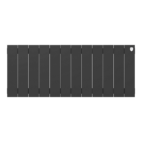 Биметаллический радиатор Royal Thermo PianoForte 300 Noir Sable 12 секций, боковое подключение