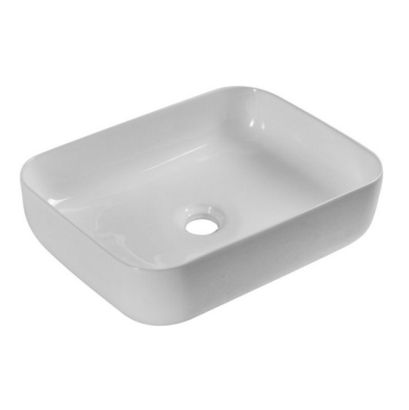 Раковина накладная керамическая BelBagno 500х390 прямоугольная, белый глянцевый (BB1304)