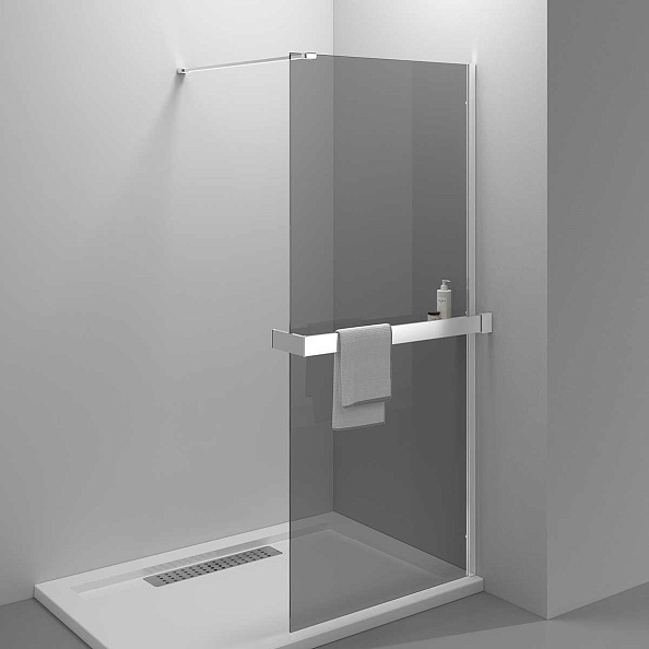 Душевая перегородка Vincea Walk-In HR (VSW-4HR900CG) 900х2000 мм, хром, стекло тонированное