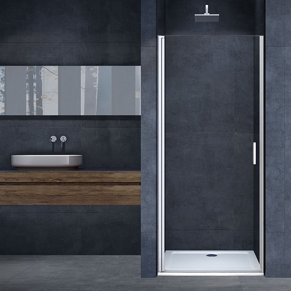 Душевая дверь Vincea Alpha (VDP-3AL900MT) 900х1950 мм, хром, стекло текстурное