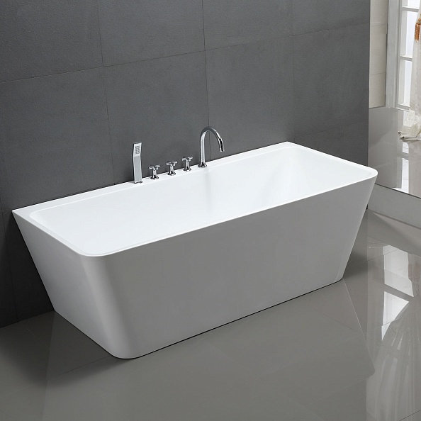 Ванна акриловая Vincea VBT-425-1700 1700*800*600, цвет белый, щелевой перелив